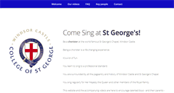 Desktop Screenshot of comesingatstgeorges.co.uk