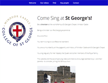 Tablet Screenshot of comesingatstgeorges.co.uk